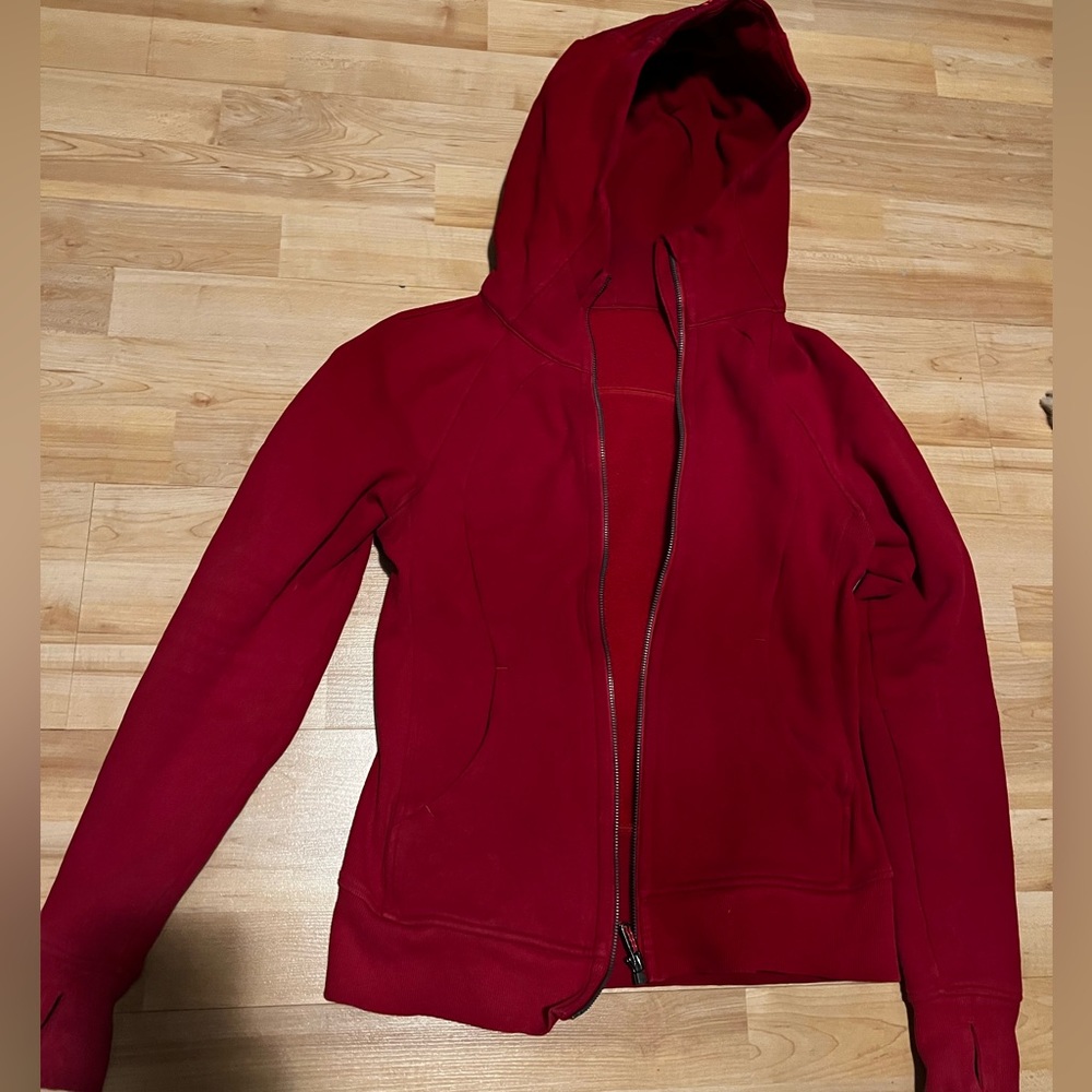 Lulu scuba zip hoodie